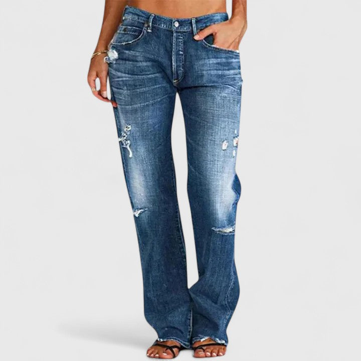 Selah | Moderne jeans med vidde i benene, afslappet talje og flydende silhuet