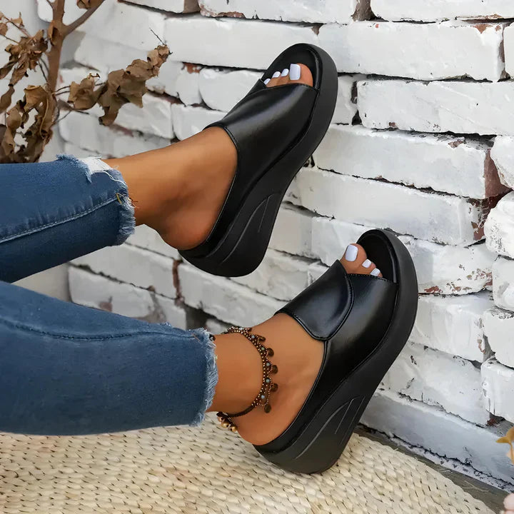 Eliza™ – Sandálias Ortopédicas Slip-on com Plataforma