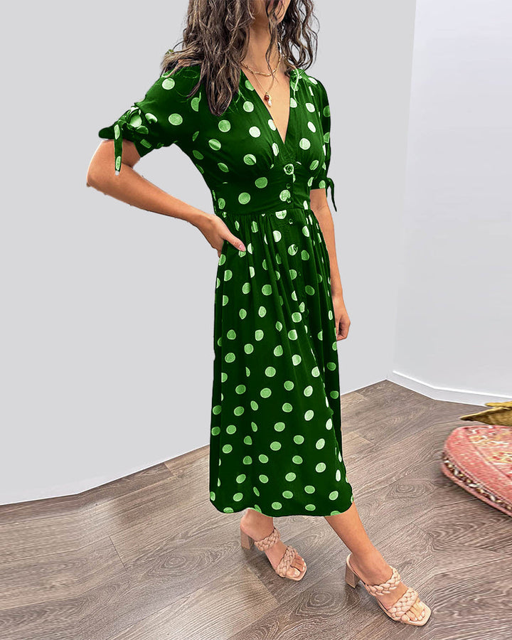 Monique™ | Elegantní šaty s puntíky
