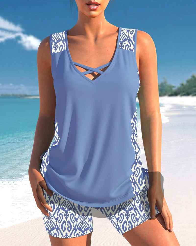 Costume Tankini alla moda e che valorizza la silhouette