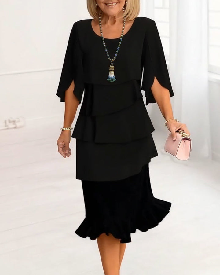 Patricia | Elegant Komfort Flæsekjole