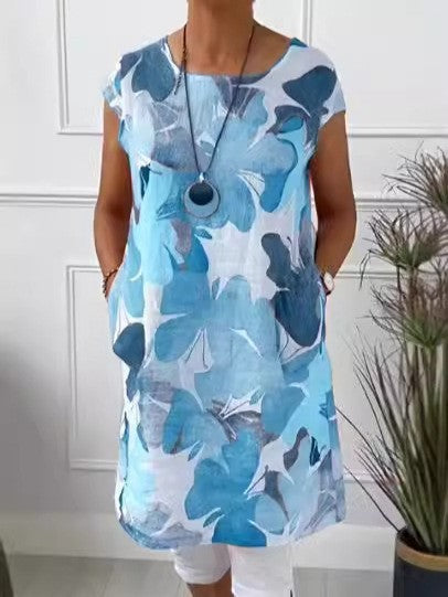 Aino™ | Vestido Suave de Primavera con Estampado de Mariposas