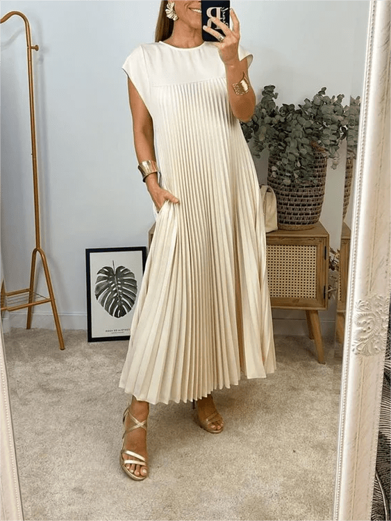 Sandra | Plissiertes elegantes Kleid