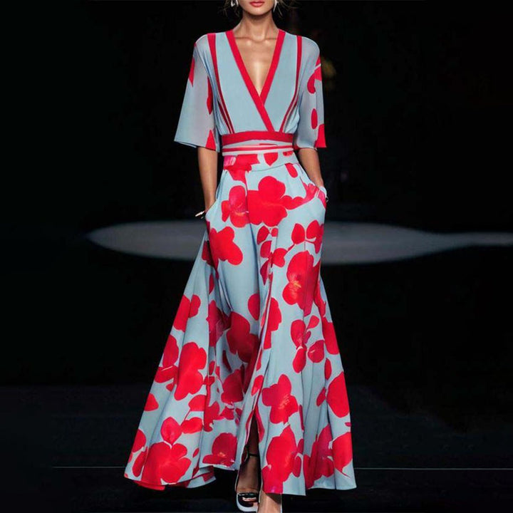 AYANA - ABITO ELEGANTE A MANICHE