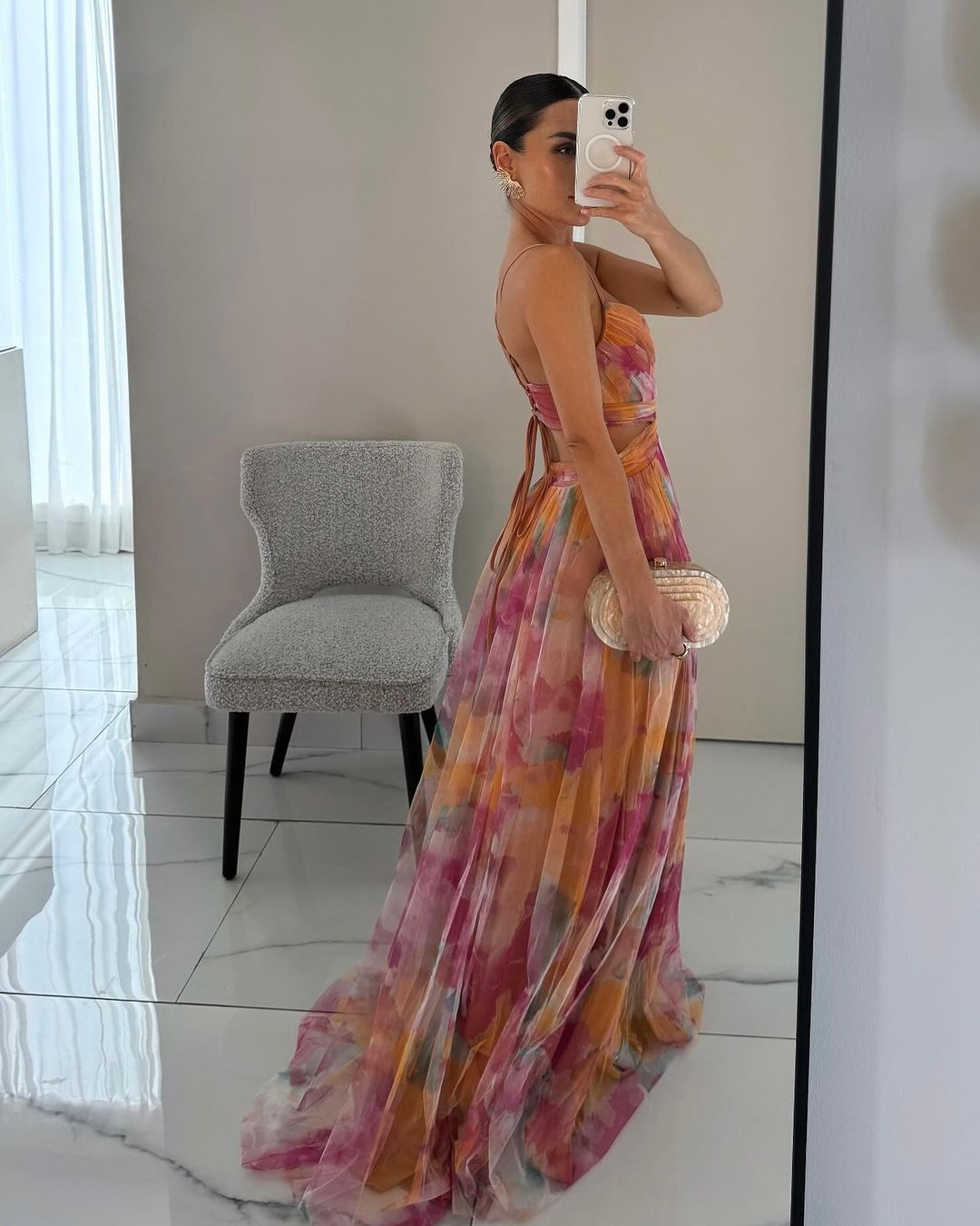 Dorte | Blumen-Maxikleid