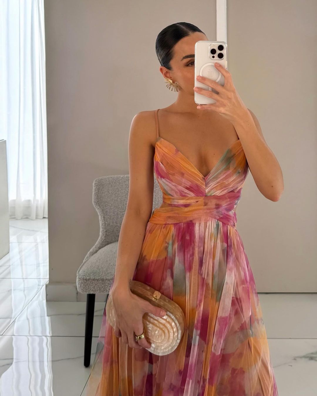 Dorte | Blumen-Maxikleid