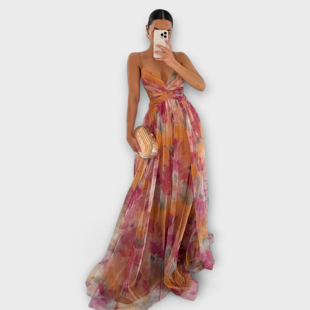 Annai Mesh Maxikleid - Elegant und Figurbetont