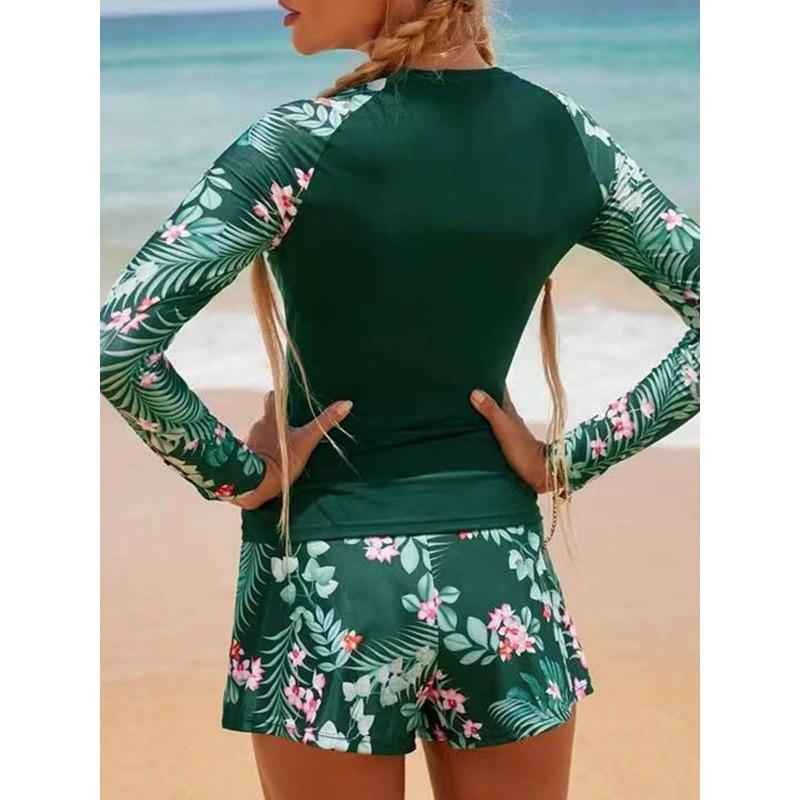 Maiô Surf Dois Peças Noa de Manga Longa – Proteção Solar, Flexível, Pronto para Ondas