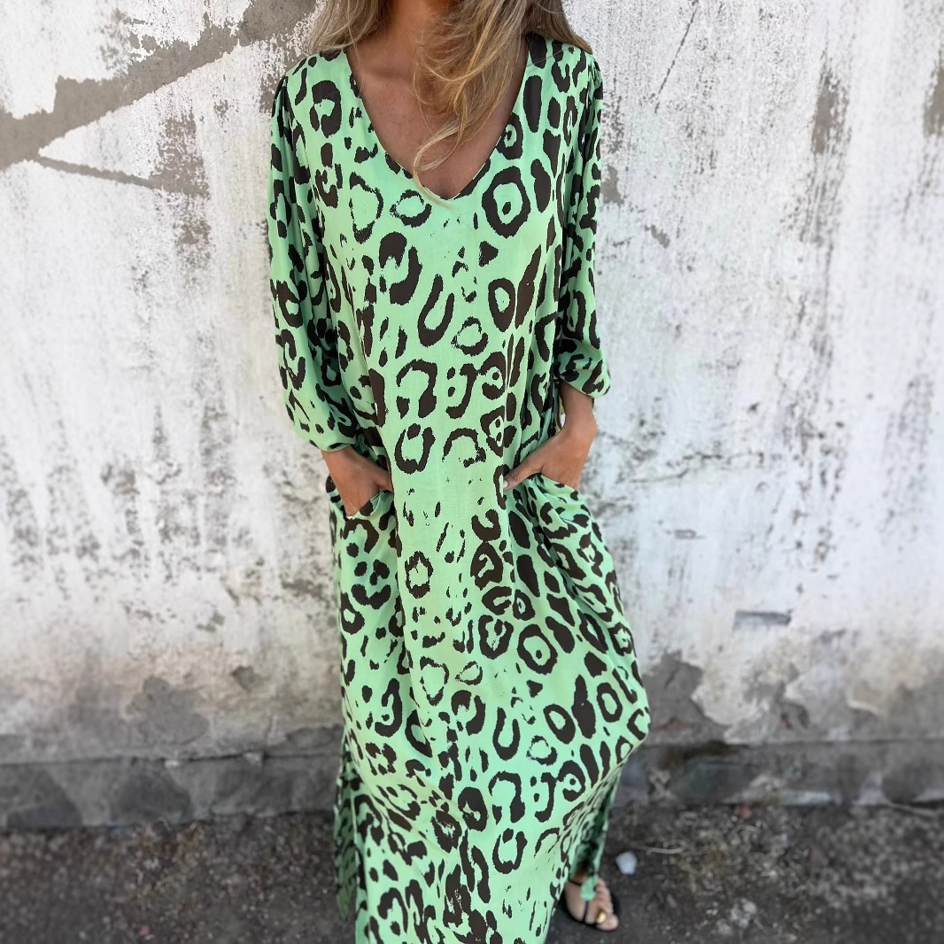 Denise | Vestido com Estampa de Onça