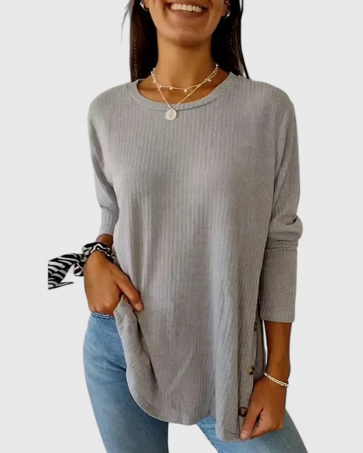 Megan™ | Elegantní top s kulatým výstřihem