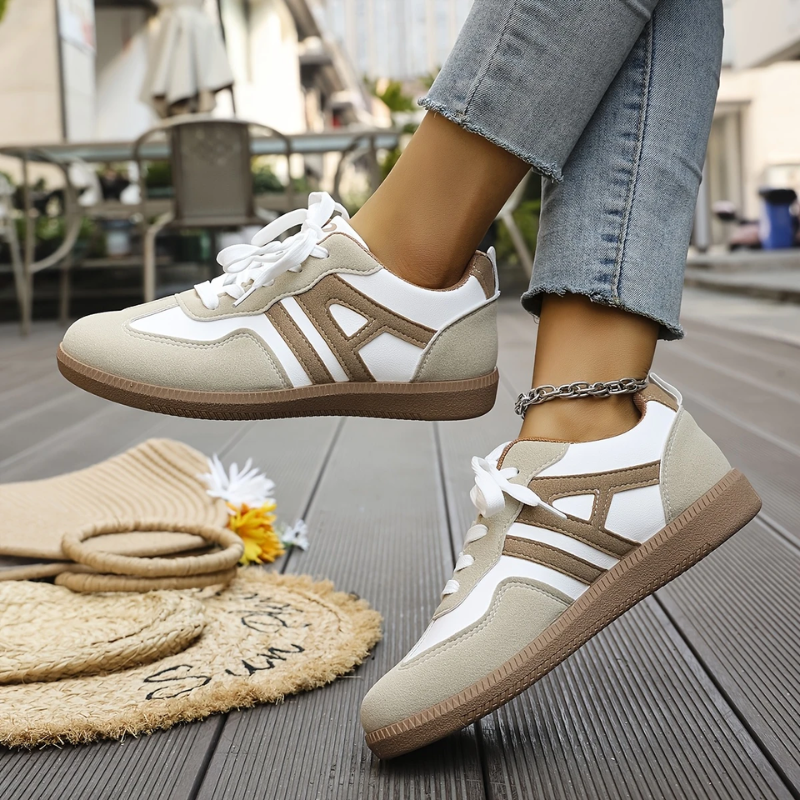 Louise | Zapatillas deportivas cómodas de horma ancha, con forma estructurada y tacto suave