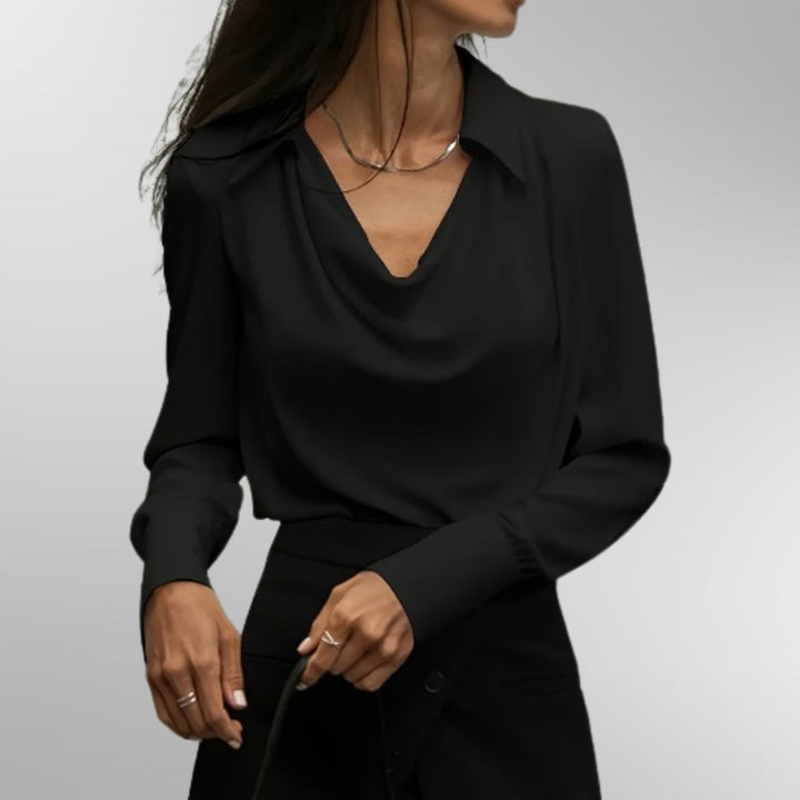 Violet™ | Blouse élégante en satin