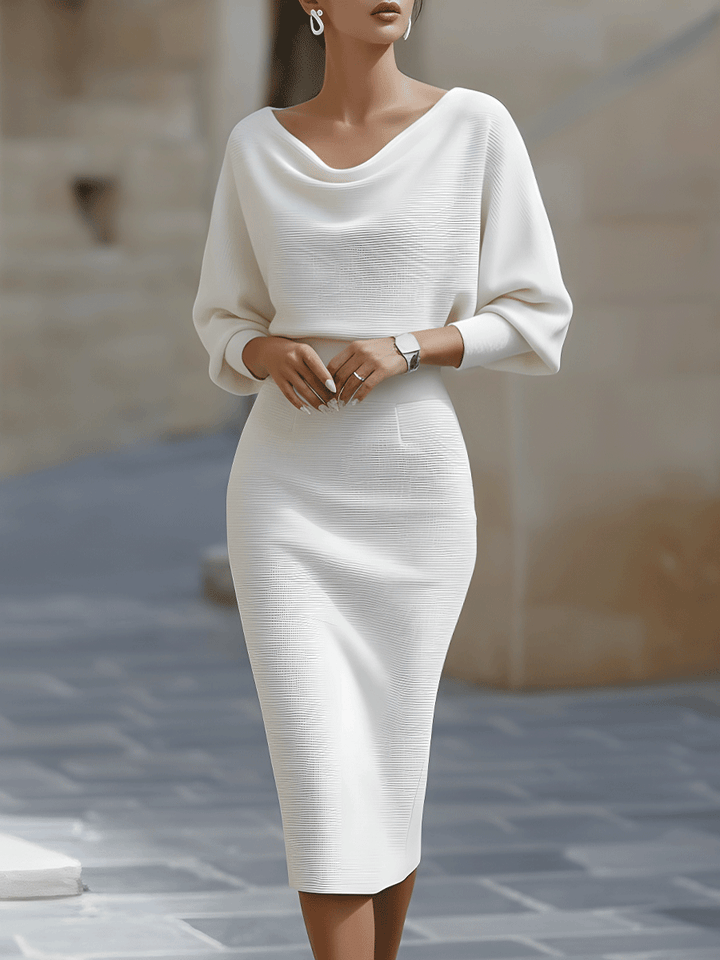 Brielle | Elegantní midi šaty s řasením