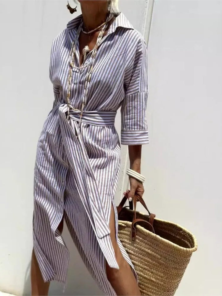 Géraldine | Lightweight and Stylish Striped Dress