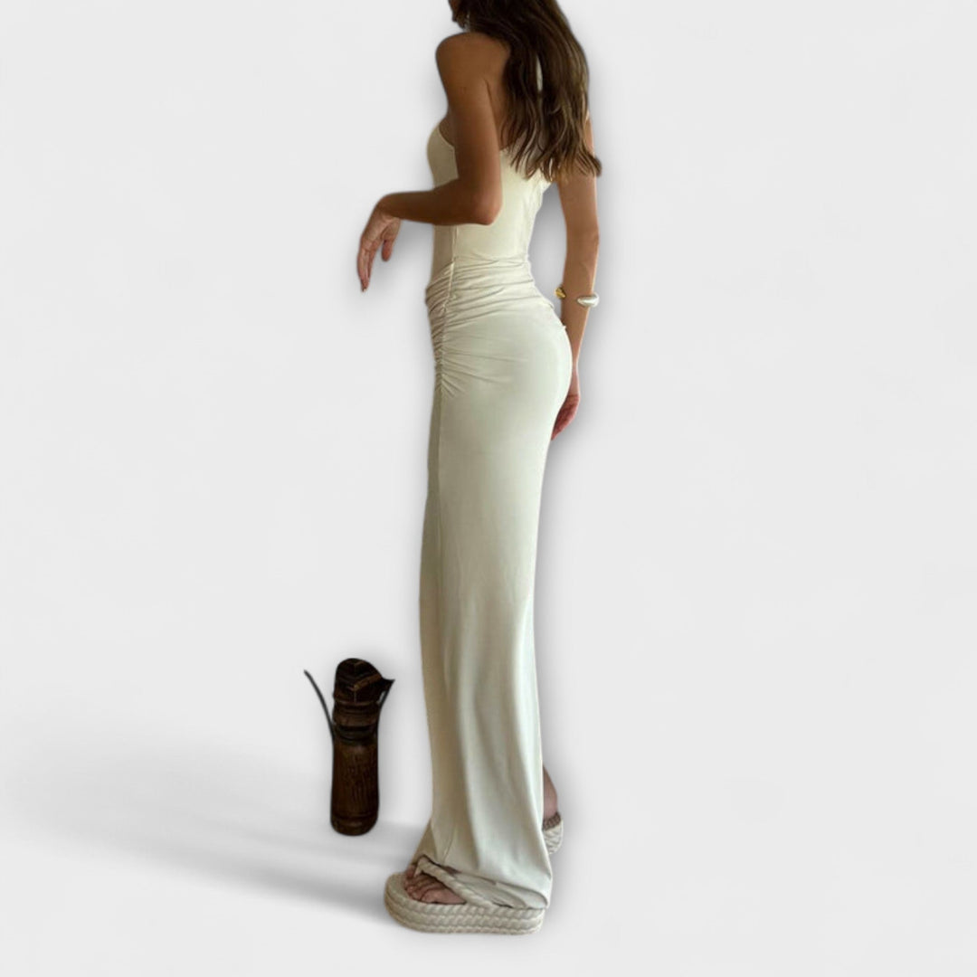Minna - Vestido Sedutor Sem Mangas com Recortes