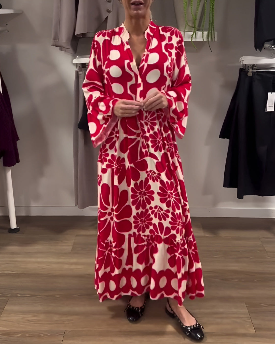 Marielle | Vestido maxi elegante con estampado