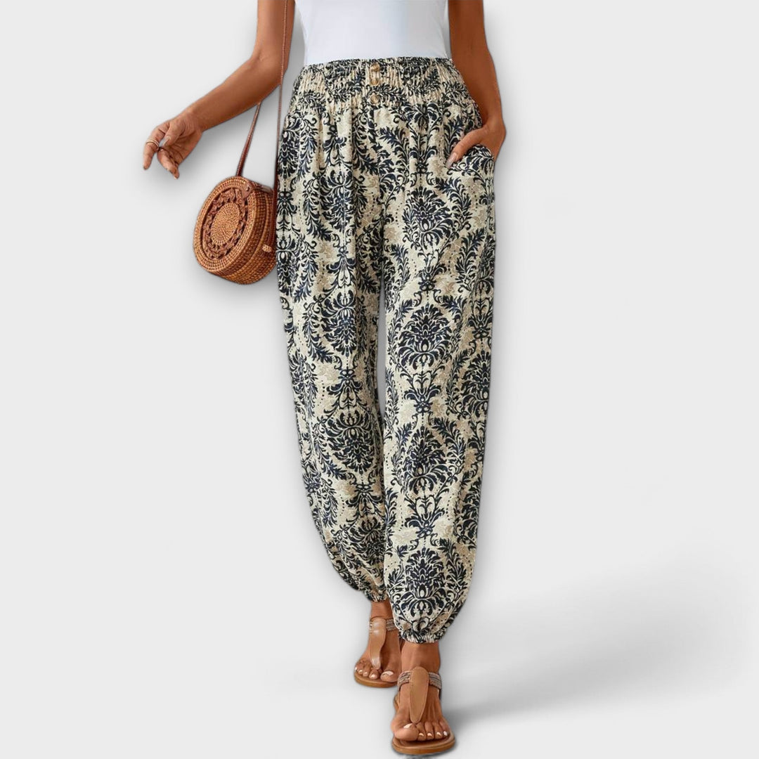 Scarlett - Pantaloni con Motivo Etnico
