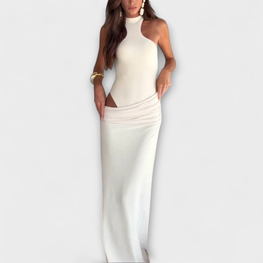 Minna - Vestido Sedutor Sem Mangas com Recortes