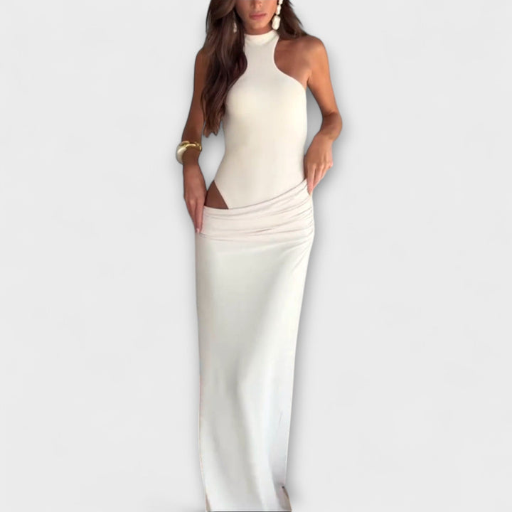 Minna - Vestido Sedutor Sem Mangas com Recortes