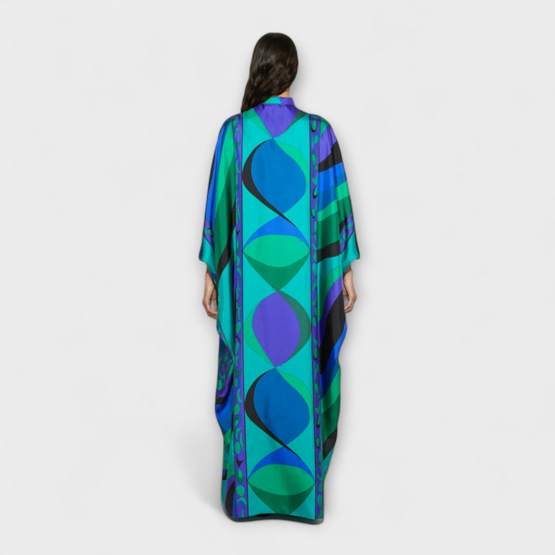 Harper - Živé psychedelické kaftanové šaty