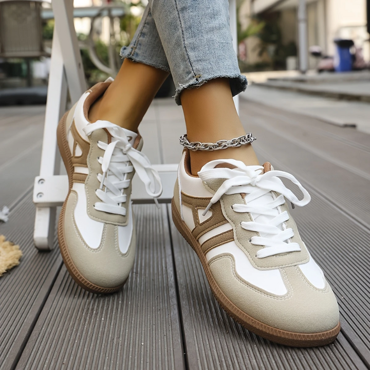 Louise | Zapatillas deportivas cómodas de horma ancha, con forma estructurada y tacto suave