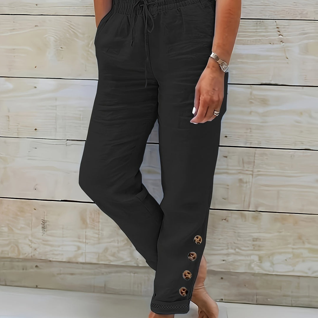 Linnea™ – Schlanke gerade Baumwollhose