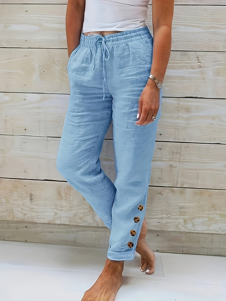 Linnea™ – Schlanke gerade Baumwollhose