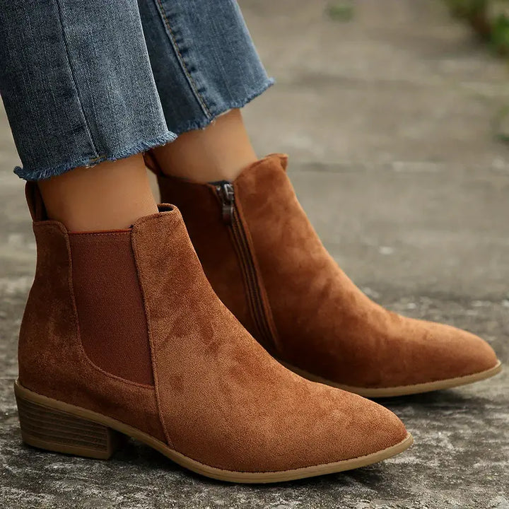 Bottines Chelsea pour homme en daim, faciles à enfiler, coupe confortable, durables, décontractées ou habillées