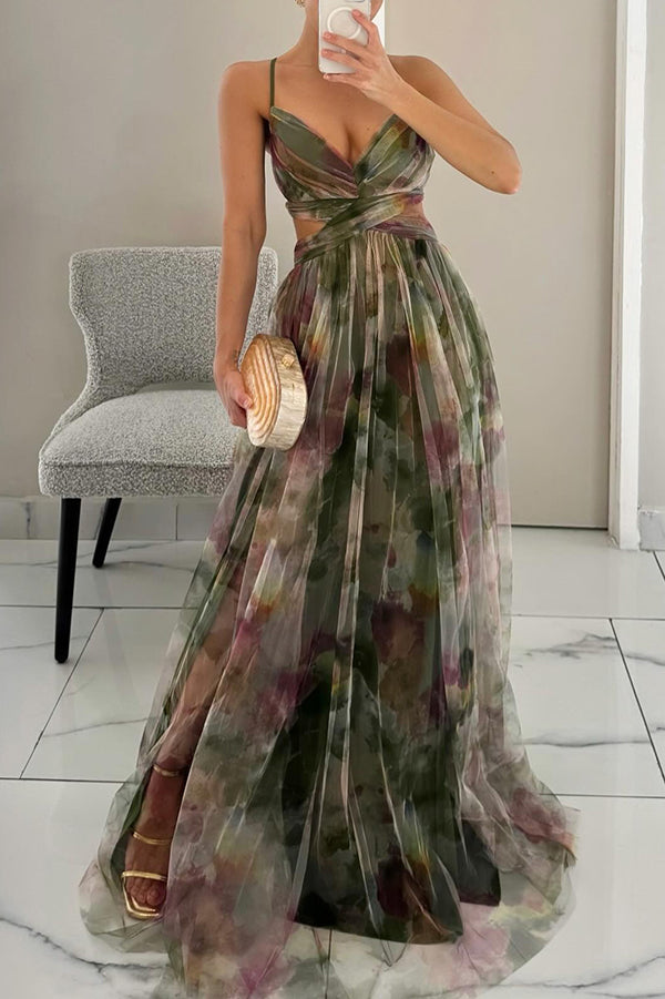Dorte | Blumen-Maxikleid