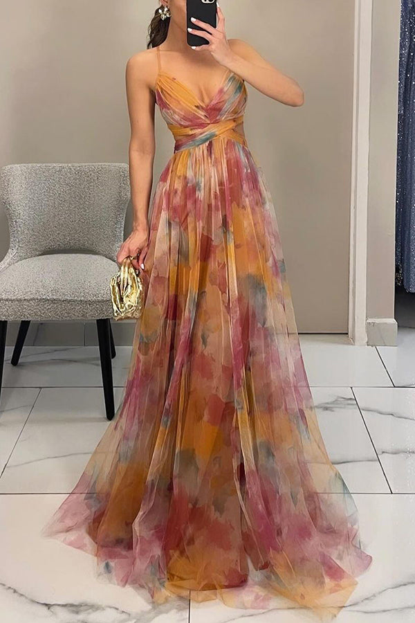 Dorte | Blumen-Maxikleid