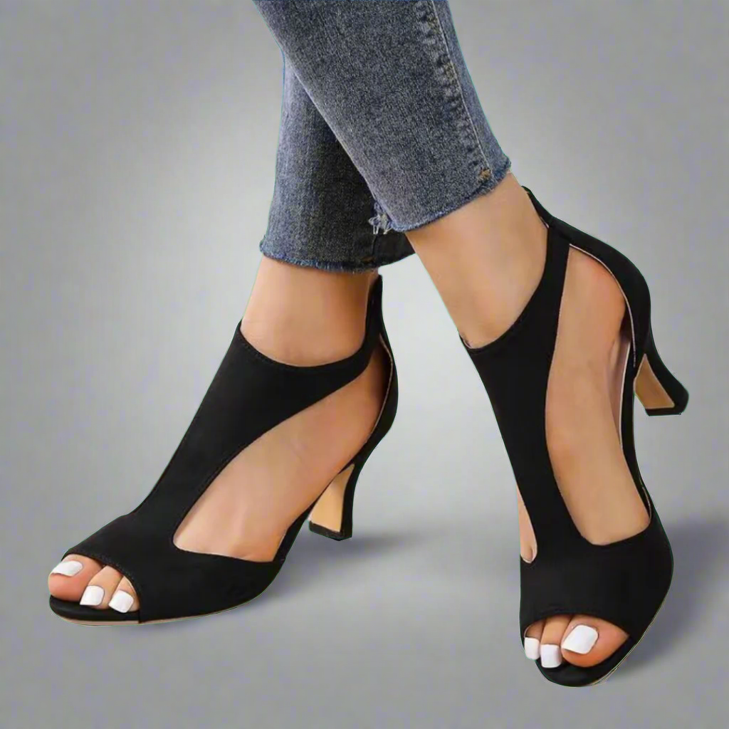 Annelie | Premium Stiletto-Sandalen mit Reißverschluss