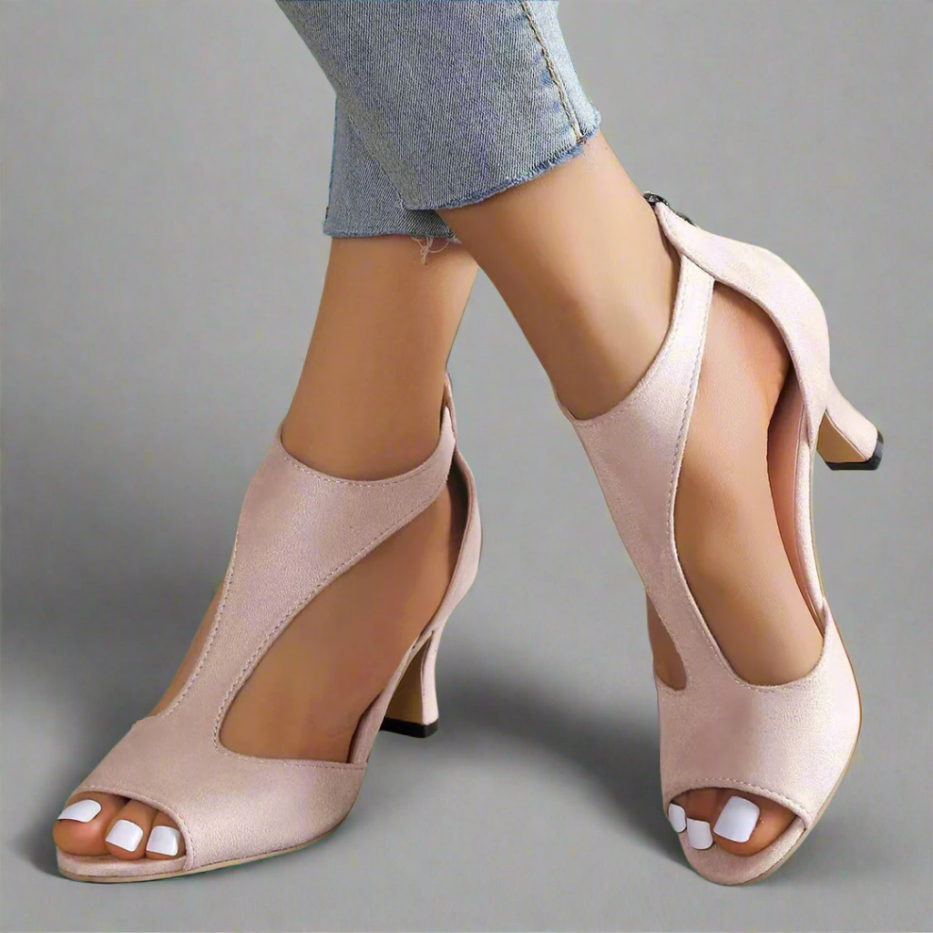 Annelie | Premium Stiletto-Sandalen mit Reißverschluss