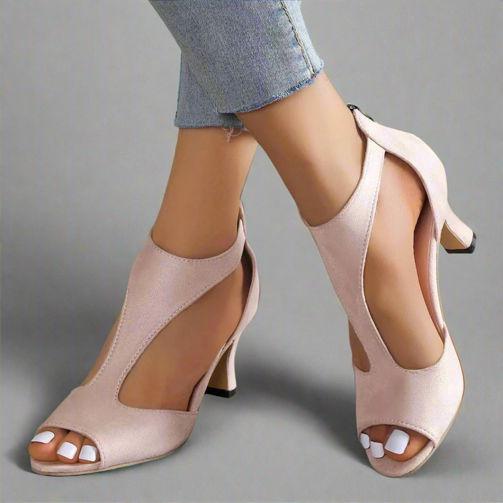 Annelie | Premium Stiletto-Sandalen mit Reißverschluss