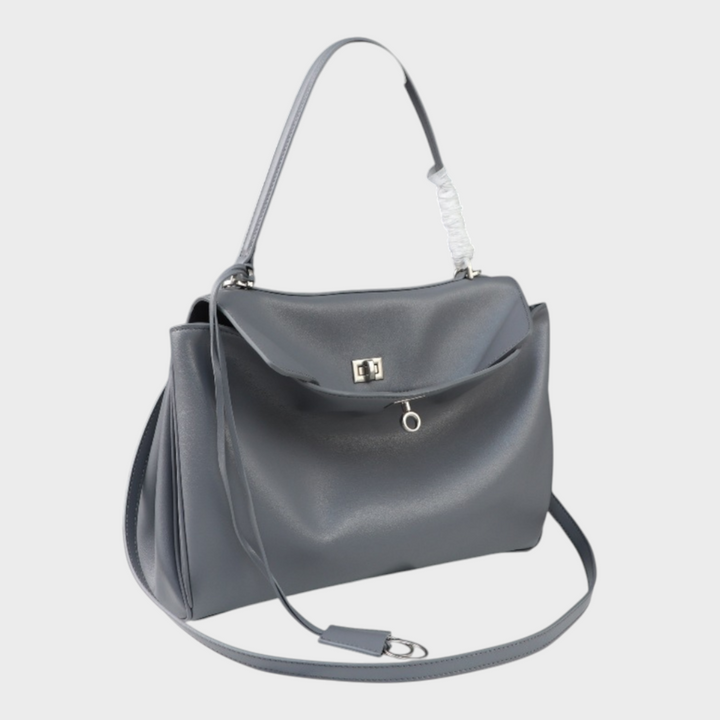 Amandine | Bolsa de ombro com estrutura suave, aba magnética e alça ajustável
