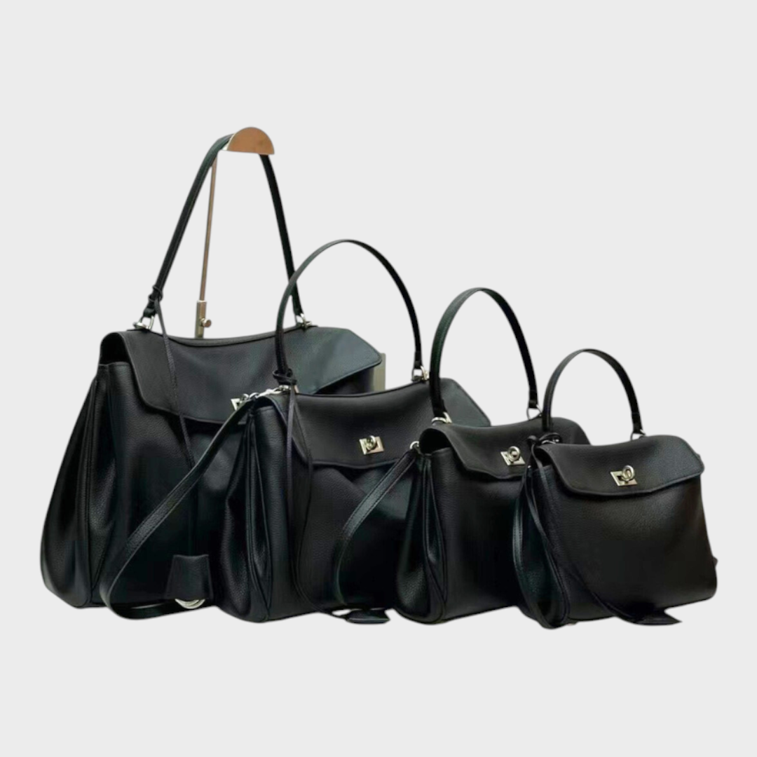 Amandine | Bolsa de ombro com estrutura suave, aba magnética e alça ajustável