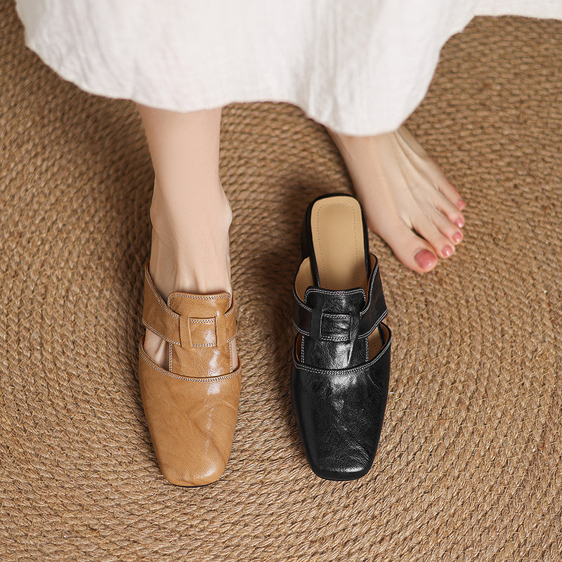 Mule Andie in pelle vera