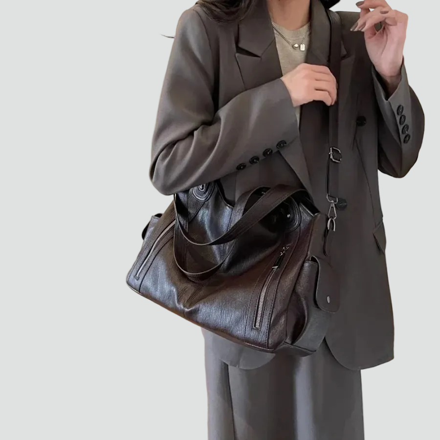 Celine | Polished Shoulder Bag with Spacious Interior and Leather-Look Finish
