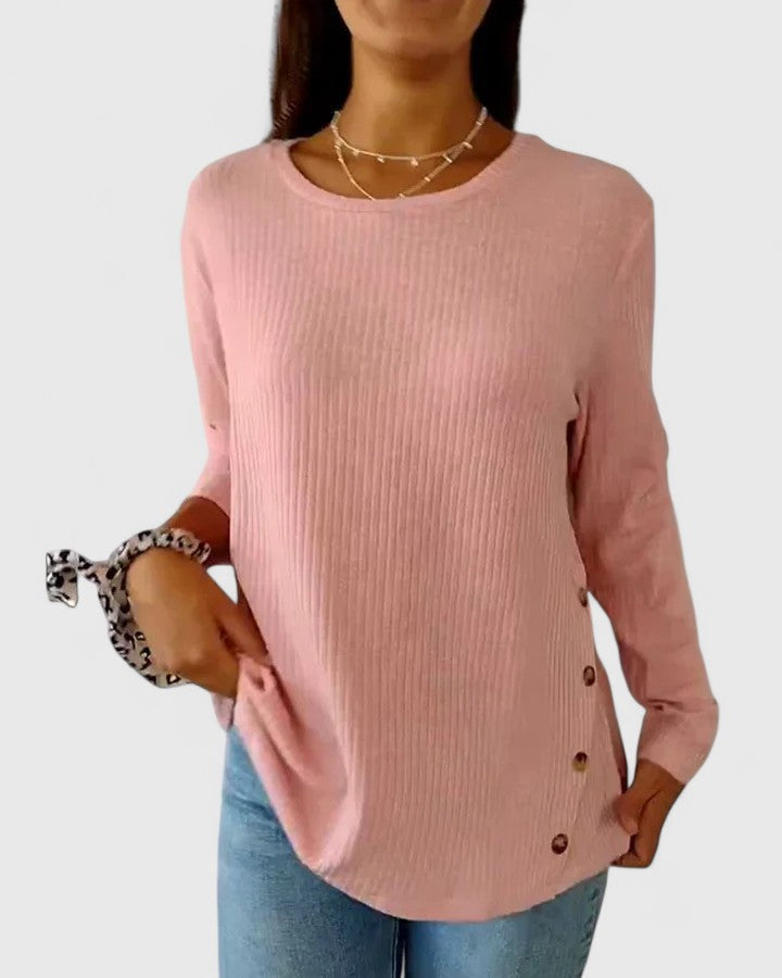 Megan™ | Elegantní top s kulatým výstřihem