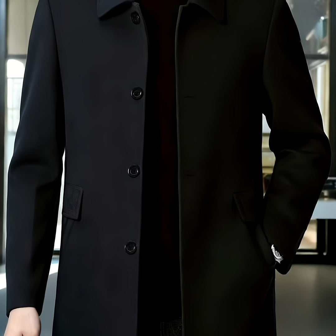 Bennett | Refined Single-Breasted Overcoat with Classic Collar