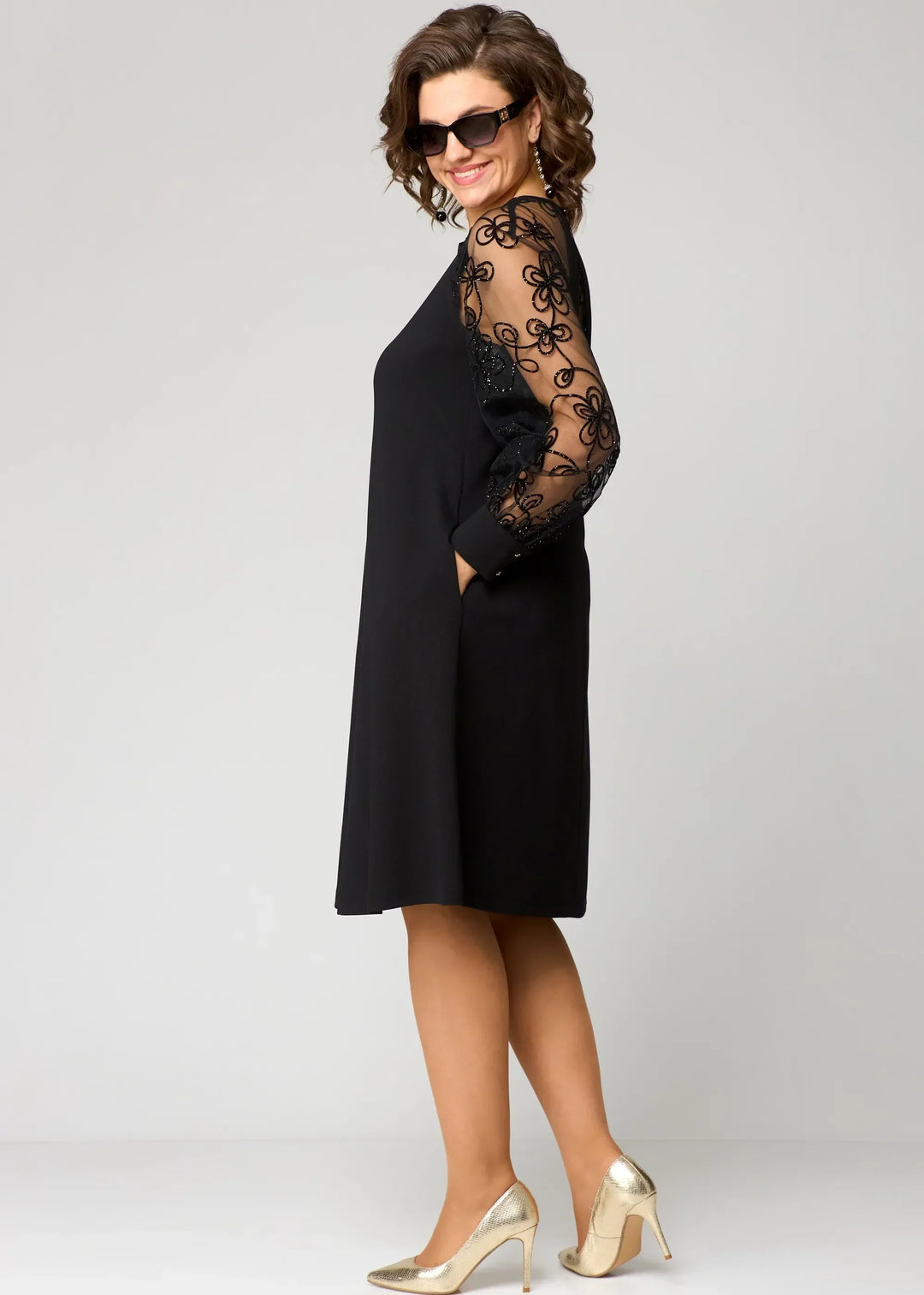 Edyth™ Elegante Abito in Pizzo