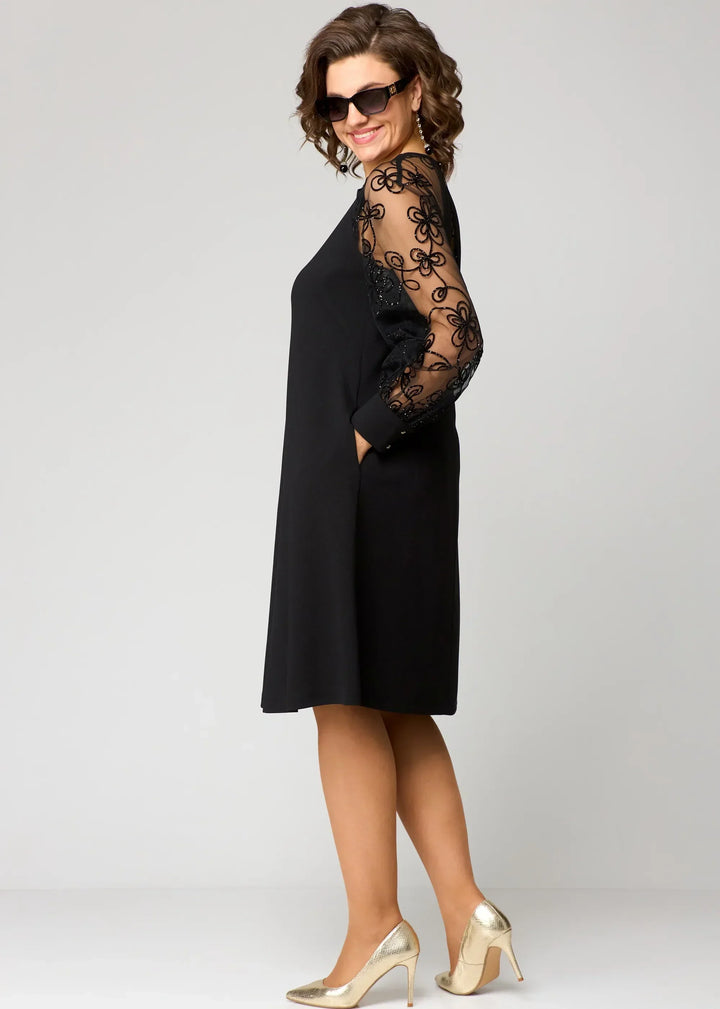 Edyth™ Elegante Abito in Pizzo