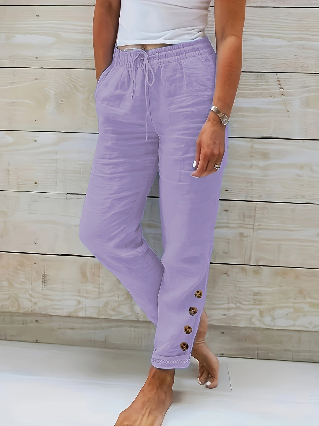 Linnea™ – Schlanke gerade Baumwollhose
