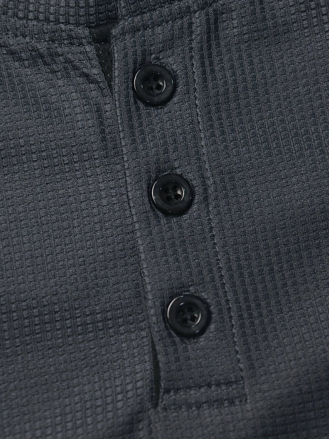 Callum | Polished Long Sleeve Henley Shirt with Button Placket and Tailored Fit
