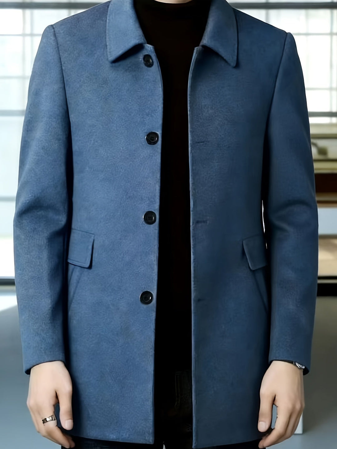 Bennett | Refined Single-Breasted Overcoat with Classic Collar