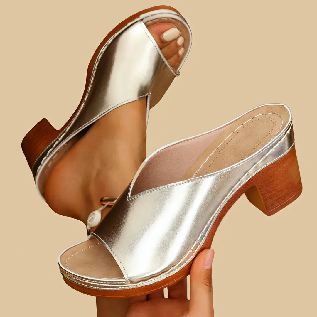 Sorina | Orthopedic Thick Heel Sandal