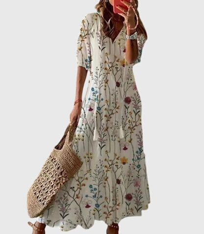 Amalia™ | Vestido Vintage Boho de Verão