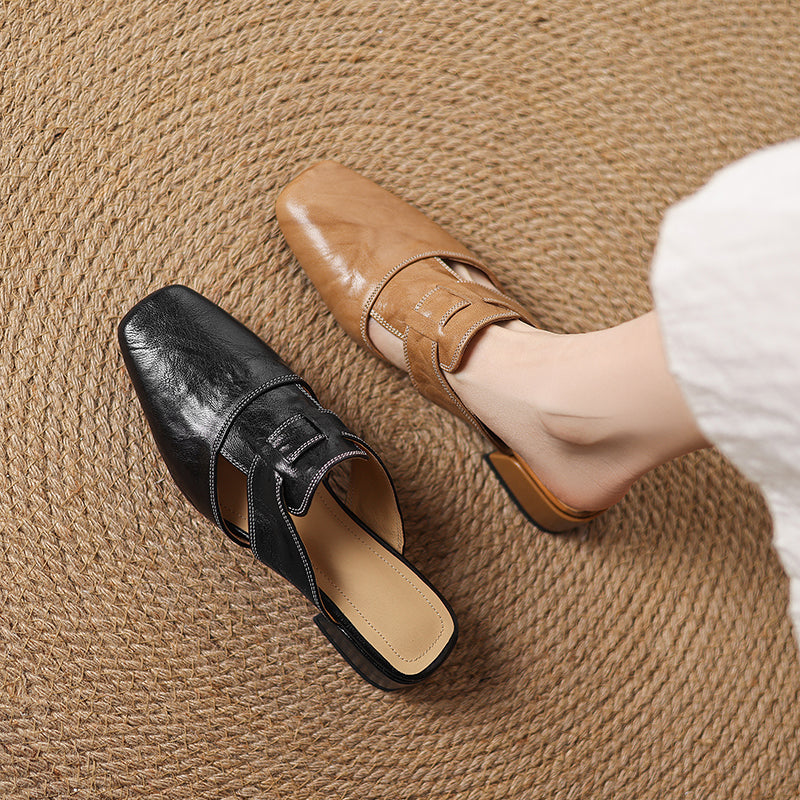 Mule Andie in pelle vera