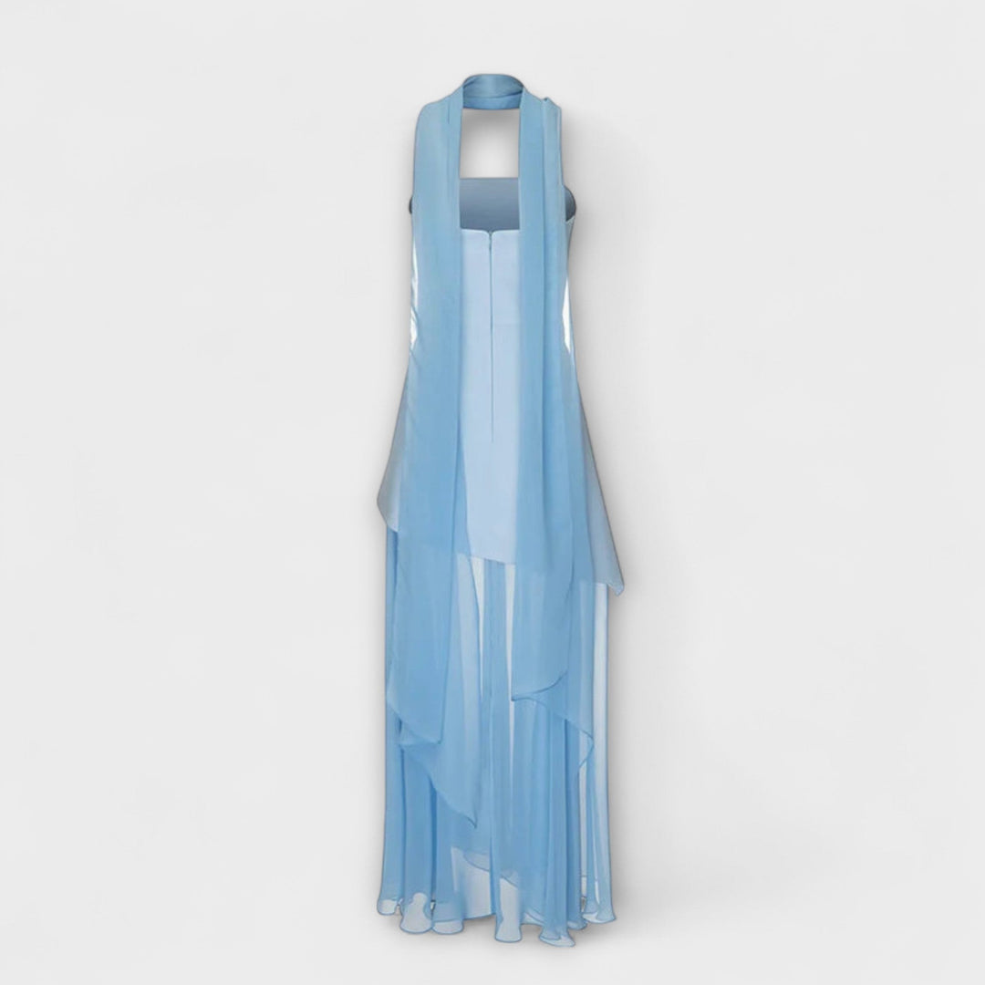 Goldie - Vestido maxi de gasa