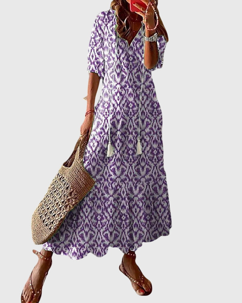 Amalia™ | Vestido Vintage Boho de Verão