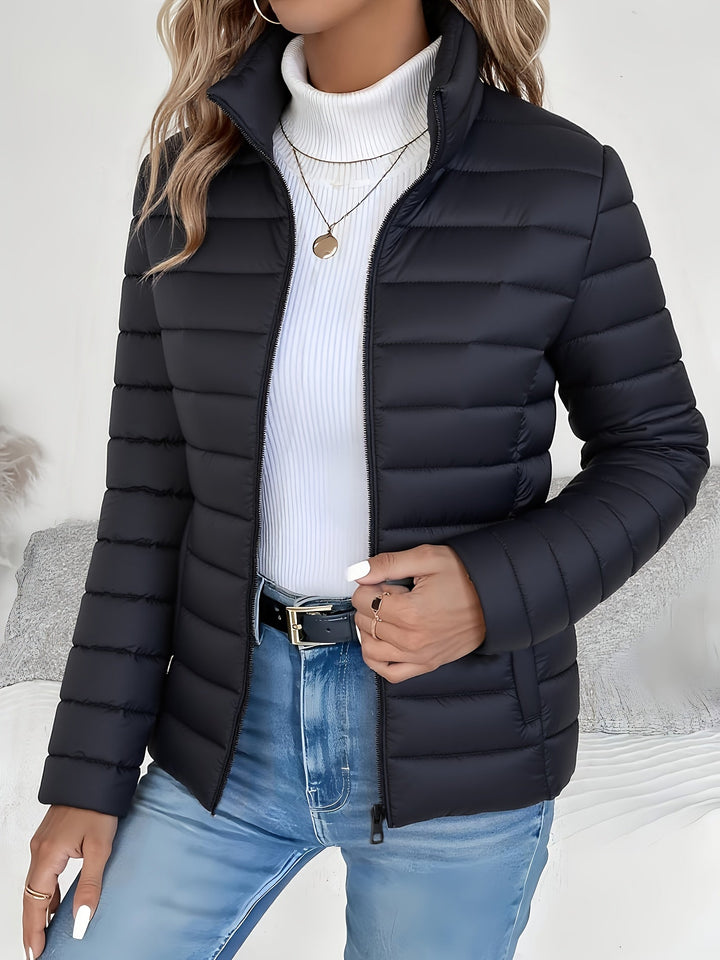 Marisela | Airy Stand-Collar Puffer Jacket with Lightweight Padding and Slim Fit